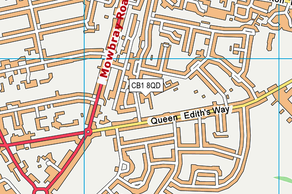 CB1 8QD map - OS VectorMap District (Ordnance Survey) CB1 8QD map - OS VectorMap District (Ordnance Survey)