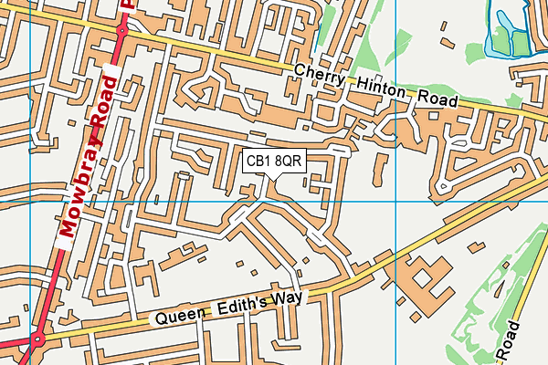CB1 8QR map - OS VectorMap District (Ordnance Survey) CB1 8QR map - OS VectorMap District (Ordnance Survey)