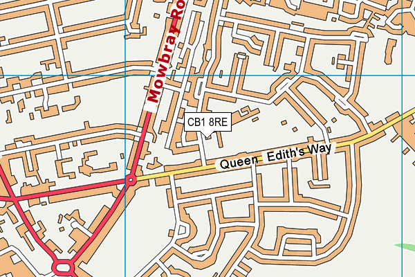 CB1 8RE map - OS VectorMap District (Ordnance Survey) CB1 8RE map - OS VectorMap District (Ordnance Survey)