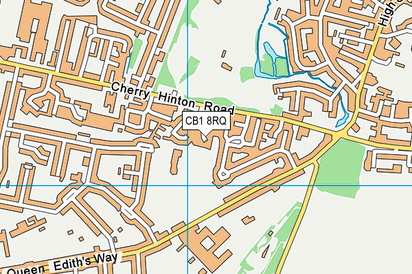 CB1 8RQ map - OS VectorMap District (Ordnance Survey) CB1 8RQ map - OS VectorMap District (Ordnance Survey)