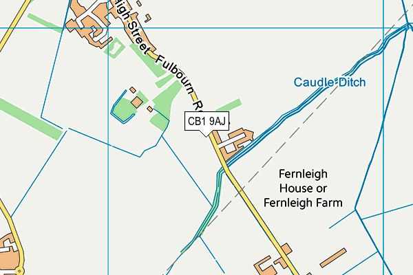 CB1 9AJ map - OS VectorMap District (Ordnance Survey) CB1 9AJ map - OS VectorMap District (Ordnance Survey)