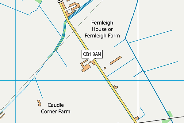 CB1 9AN map - OS VectorMap District (Ordnance Survey) CB1 9AN map - OS VectorMap District (Ordnance Survey)