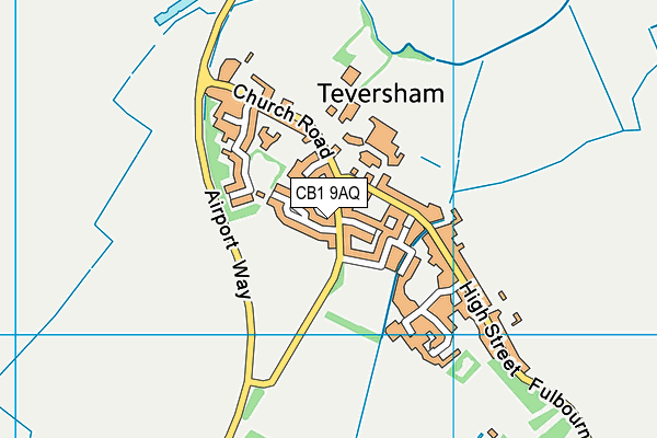 CB1 9AQ map - OS VectorMap District (Ordnance Survey) CB1 9AQ map - OS VectorMap District (Ordnance Survey)