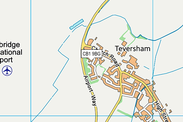 CB1 9BG map - OS VectorMap District (Ordnance Survey) CB1 9BG map - OS VectorMap District (Ordnance Survey)