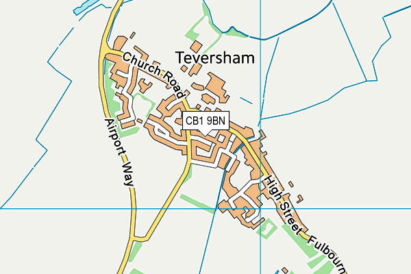 CB1 9BN map - OS VectorMap District (Ordnance Survey) CB1 9BN map - OS VectorMap District (Ordnance Survey)