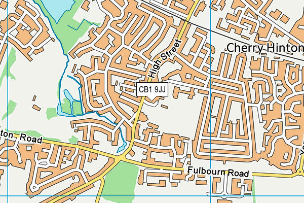 CB1 9JJ map - OS VectorMap District (Ordnance Survey) CB1 9JJ map - OS VectorMap District (Ordnance Survey)