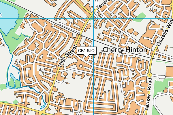 CB1 9JQ map - OS VectorMap District (Ordnance Survey) CB1 9JQ map - OS VectorMap District (Ordnance Survey)