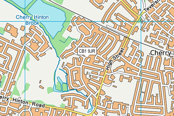 CB1 9JR map - OS VectorMap District (Ordnance Survey) CB1 9JR map - OS VectorMap District (Ordnance Survey)