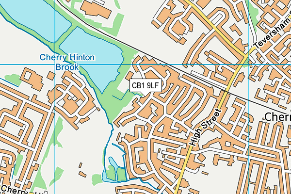 CB1 9LF map - OS VectorMap District (Ordnance Survey) CB1 9LF map - OS VectorMap District (Ordnance Survey)