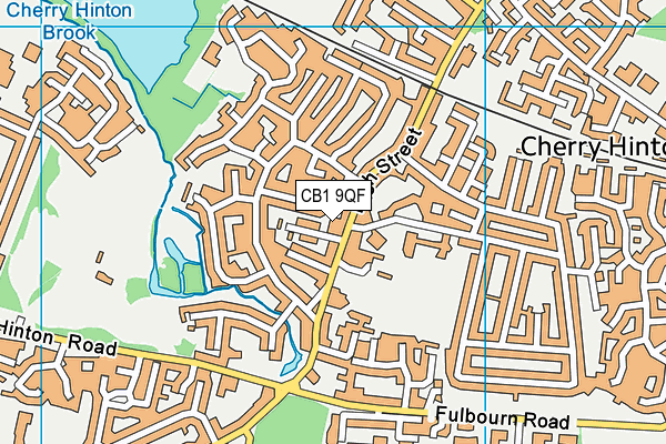 CB1 9QF map - OS VectorMap District (Ordnance Survey) CB1 9QF map - OS VectorMap District (Ordnance Survey)