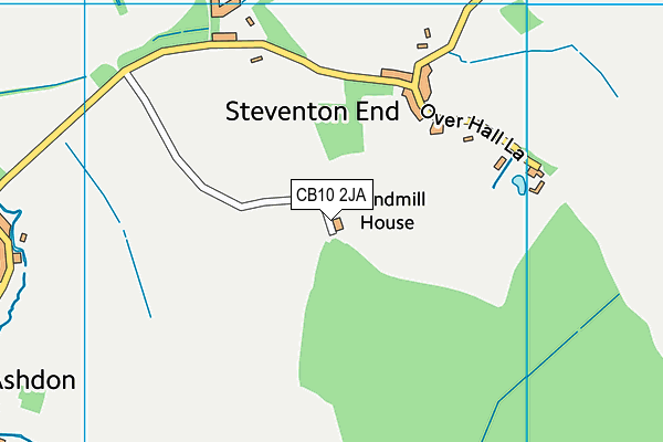 CB10 2JA map - OS VectorMap District (Ordnance Survey) CB10 2JA map - OS VectorMap District (Ordnance Survey)
