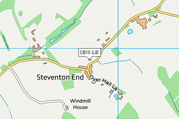 CB10 2JE map - OS VectorMap District (Ordnance Survey) CB10 2JE map - OS VectorMap District (Ordnance Survey)