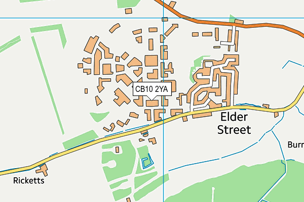 CB10 2YA map - OS VectorMap District (Ordnance Survey) CB10 2YA map - OS VectorMap District (Ordnance Survey)