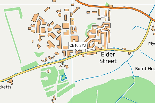 CB10 2YJ map - OS VectorMap District (Ordnance Survey) CB10 2YJ map - OS VectorMap District (Ordnance Survey)