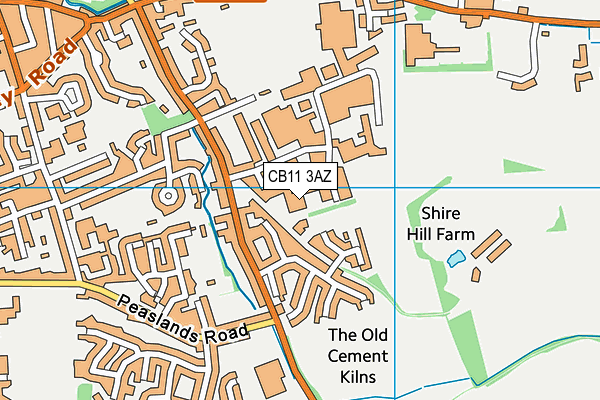 CB11 3AZ map - OS VectorMap District (Ordnance Survey) CB11 3AZ map - OS VectorMap District (Ordnance Survey)