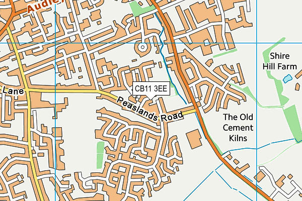 CB11 3EE map - OS VectorMap District (Ordnance Survey) CB11 3EE map - OS VectorMap District (Ordnance Survey)