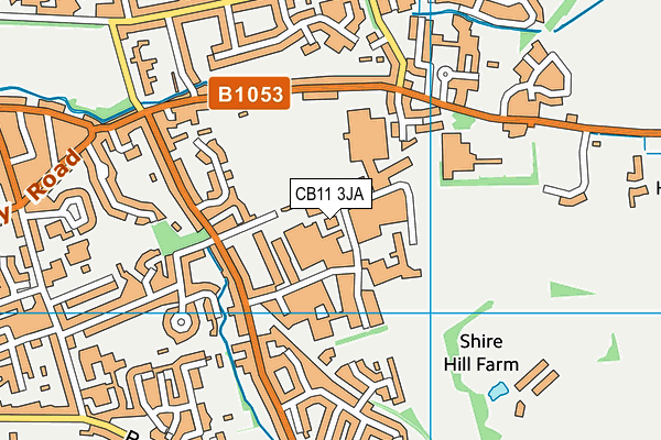 CB11 3JA map - OS VectorMap District (Ordnance Survey) CB11 3JA map - OS VectorMap District (Ordnance Survey)