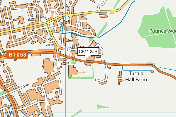 CB11 3JH map - OS VectorMap District (Ordnance Survey) CB11 3JH map - OS VectorMap District (Ordnance Survey)