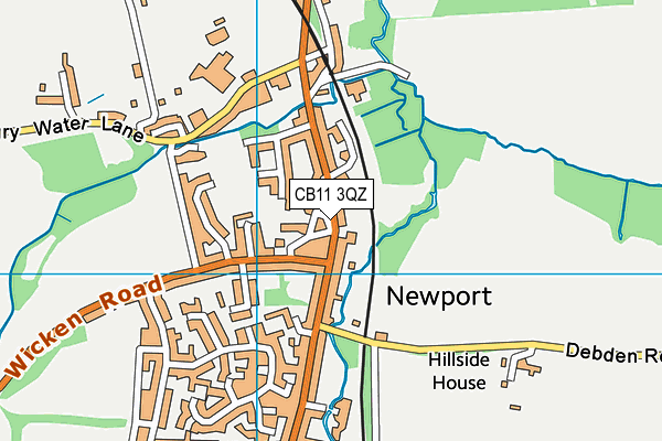 CB11 3QZ map - OS VectorMap District (Ordnance Survey) CB11 3QZ map - OS VectorMap District (Ordnance Survey)