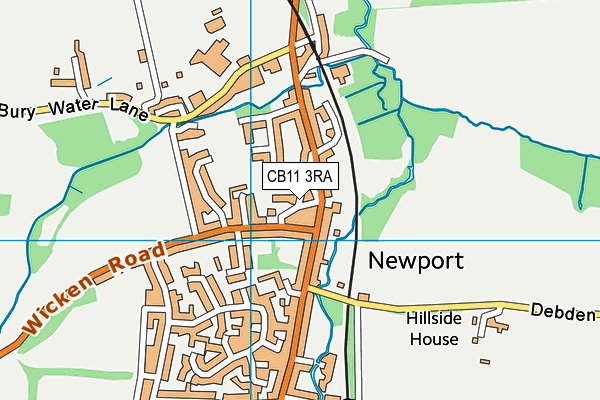 CB11 3RA map - OS VectorMap District (Ordnance Survey) CB11 3RA map - OS VectorMap District (Ordnance Survey)