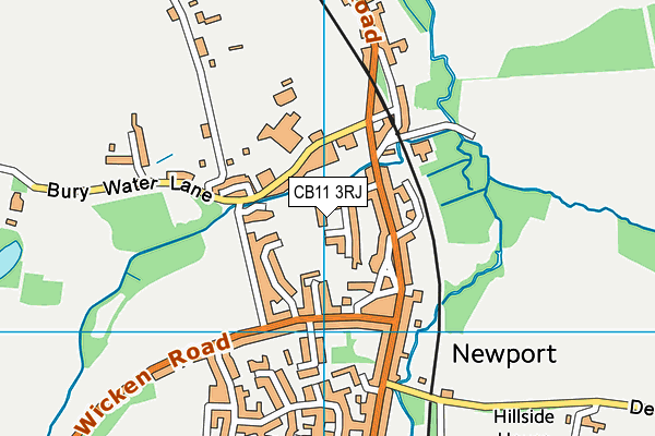 CB11 3RJ map - OS VectorMap District (Ordnance Survey) CB11 3RJ map - OS VectorMap District (Ordnance Survey)