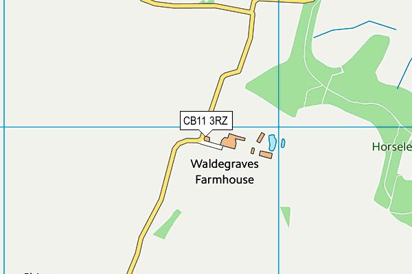 CB11 3RZ map - OS VectorMap District (Ordnance Survey) CB11 3RZ map - OS VectorMap District (Ordnance Survey)