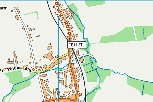 CB11 3TJ map - OS VectorMap District (Ordnance Survey) CB11 3TJ map - OS VectorMap District (Ordnance Survey)