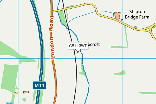 CB11 3WT map - OS VectorMap District (Ordnance Survey) CB11 3WT map - OS VectorMap District (Ordnance Survey)