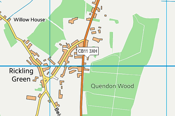 CB11 3XH map - OS VectorMap District (Ordnance Survey) CB11 3XH map - OS VectorMap District (Ordnance Survey)