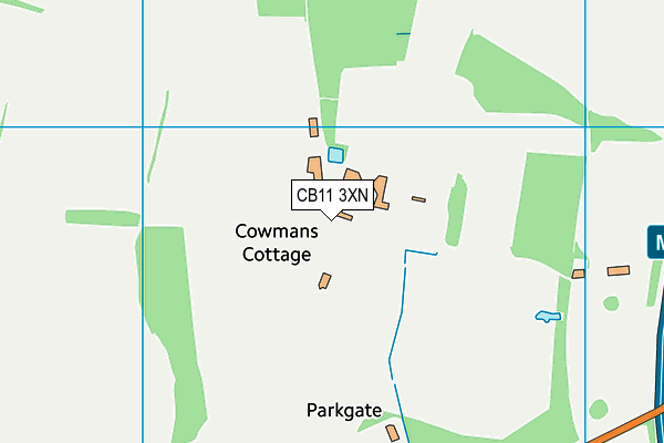 CB11 3XN map - OS VectorMap District (Ordnance Survey) CB11 3XN map - OS VectorMap District (Ordnance Survey)