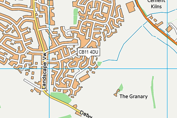 CB11 4DU map - OS VectorMap District (Ordnance Survey) CB11 4DU map - OS VectorMap District (Ordnance Survey)