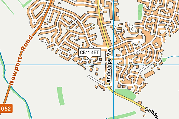 CB11 4ET map - OS VectorMap District (Ordnance Survey) CB11 4ET map - OS VectorMap District (Ordnance Survey)