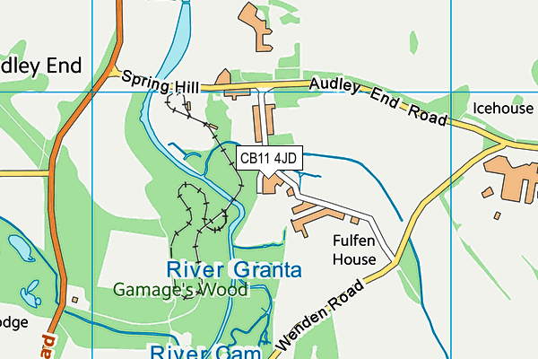 CB11 4JD map - OS VectorMap District (Ordnance Survey) CB11 4JD map - OS VectorMap District (Ordnance Survey)