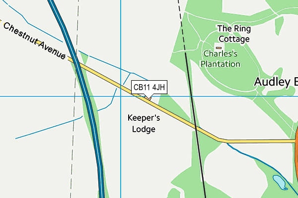 CB11 4JH map - OS VectorMap District (Ordnance Survey) CB11 4JH map - OS VectorMap District (Ordnance Survey)