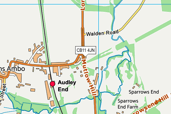 CB11 4JN map - OS VectorMap District (Ordnance Survey) CB11 4JN map - OS VectorMap District (Ordnance Survey)
