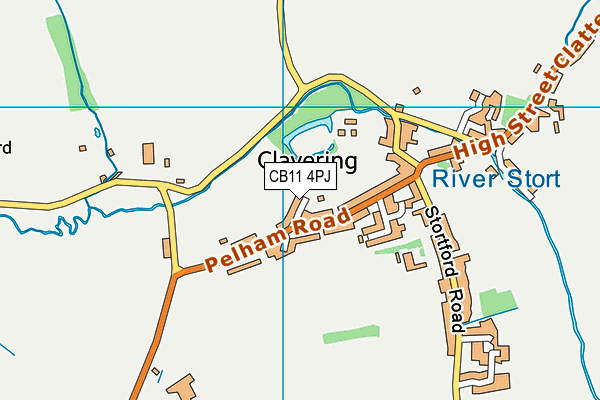 CB11 4PJ map - OS VectorMap District (Ordnance Survey) CB11 4PJ map - OS VectorMap District (Ordnance Survey)