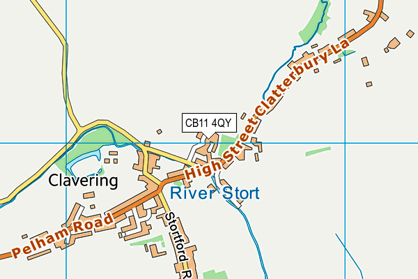 CB11 4QY map - OS VectorMap District (Ordnance Survey)