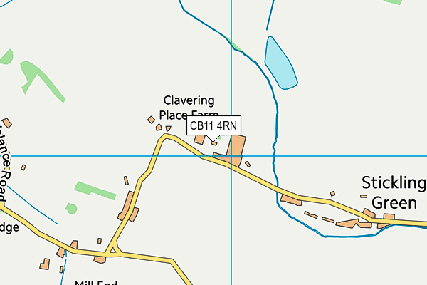CB11 4RN map - OS VectorMap District (Ordnance Survey) CB11 4RN map - OS VectorMap District (Ordnance Survey)