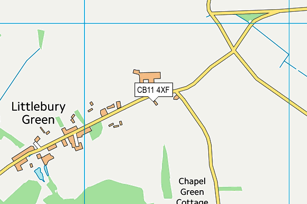 CB11 4XF map - OS VectorMap District (Ordnance Survey) CB11 4XF map - OS VectorMap District (Ordnance Survey)
