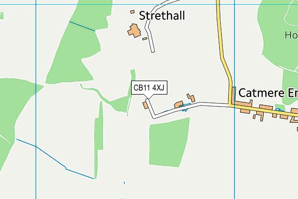CB11 4XJ map - OS VectorMap District (Ordnance Survey) CB11 4XJ map - OS VectorMap District (Ordnance Survey)