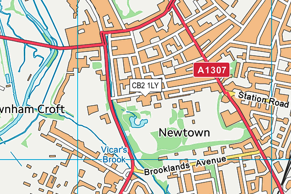 CB2 1LY map - OS VectorMap District (Ordnance Survey)