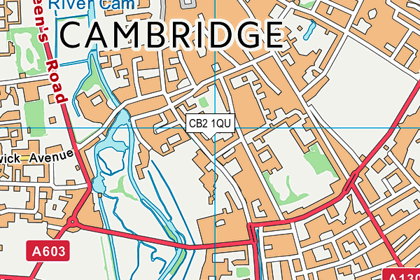 CB2 1QU map - OS VectorMap District (Ordnance Survey) CB2 1QU map - OS VectorMap District (Ordnance Survey)