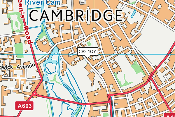 CB2 1QY map - OS VectorMap District (Ordnance Survey) CB2 1QY map - OS VectorMap District (Ordnance Survey)