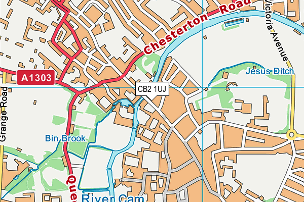 CB2 1UJ map - OS VectorMap District (Ordnance Survey) CB2 1UJ map - OS VectorMap District (Ordnance Survey)