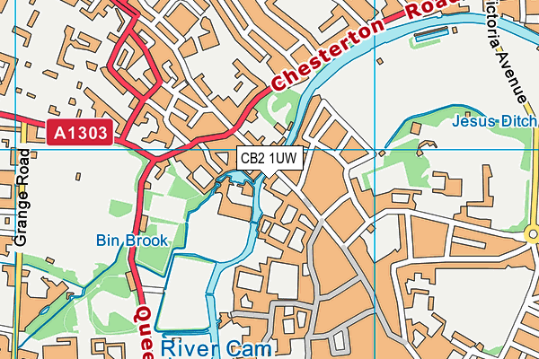 CB2 1UW map - OS VectorMap District (Ordnance Survey) CB2 1UW map - OS VectorMap District (Ordnance Survey)