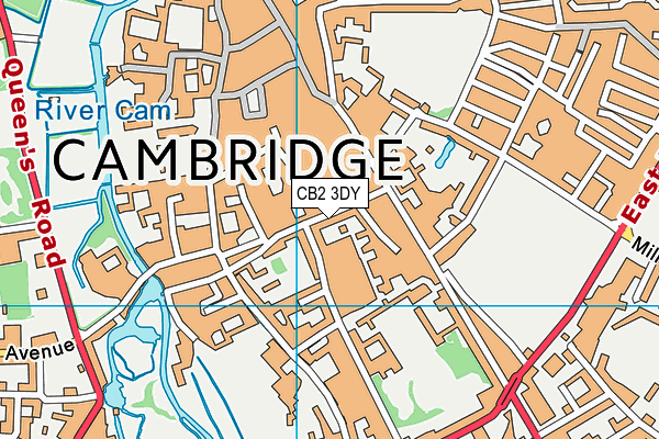 CB2 3DY map - OS VectorMap District (Ordnance Survey) CB2 3DY map - OS VectorMap District (Ordnance Survey)