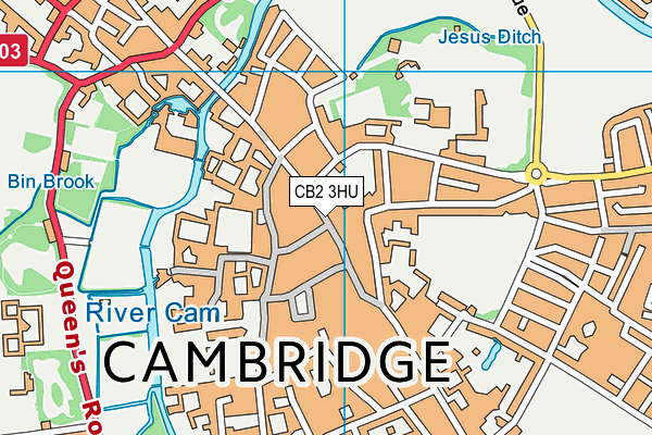 CB2 3HU map - OS VectorMap District (Ordnance Survey) CB2 3HU map - OS VectorMap District (Ordnance Survey)
