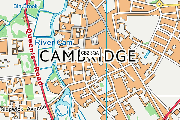 CB2 3QA map - OS VectorMap District (Ordnance Survey) CB2 3QA map - OS VectorMap District (Ordnance Survey)