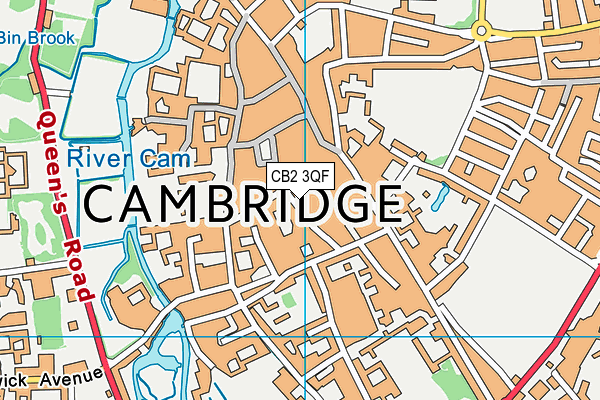 CB2 3QF map - OS VectorMap District (Ordnance Survey) CB2 3QF map - OS VectorMap District (Ordnance Survey)