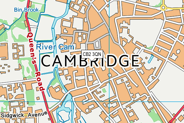 CB2 3QN map - OS VectorMap District (Ordnance Survey) CB2 3QN map - OS VectorMap District (Ordnance Survey)